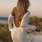 Backless Beach Dress Knit Cover-up