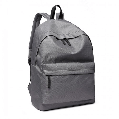 700D - Miss Lulu Classic Large Capacity Unisex Everyday Backpack - Grey