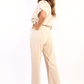 Casual Belted Wide Leg Jumpsuit