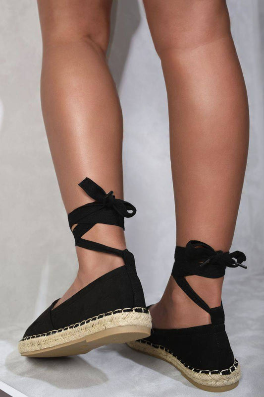 Tie Leg Espadrille Sandals