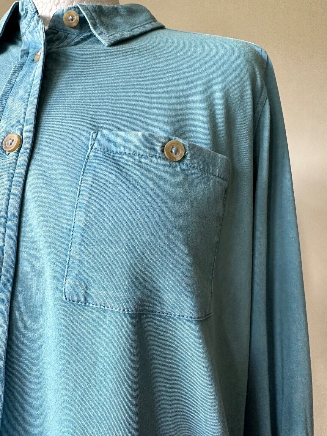 White Stuff Blue Washed Jersey Shirt Sizes 10, 12, 14, 18 - BB Fashion Outlet