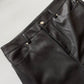 Just Fab Faux Leather Black Trousers Size XXL