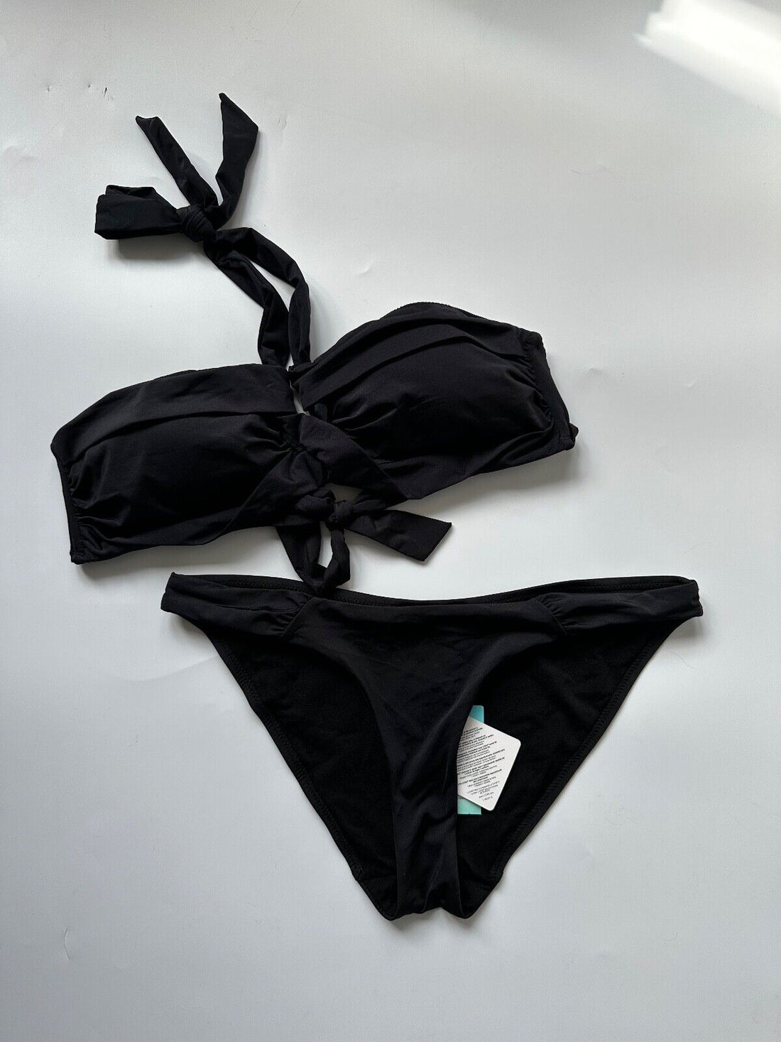 Monsoon Grecian Drape Moulded Cup Bikini Black 6, 10, 12, 14, 16, 18 - BB Fashion Outlet