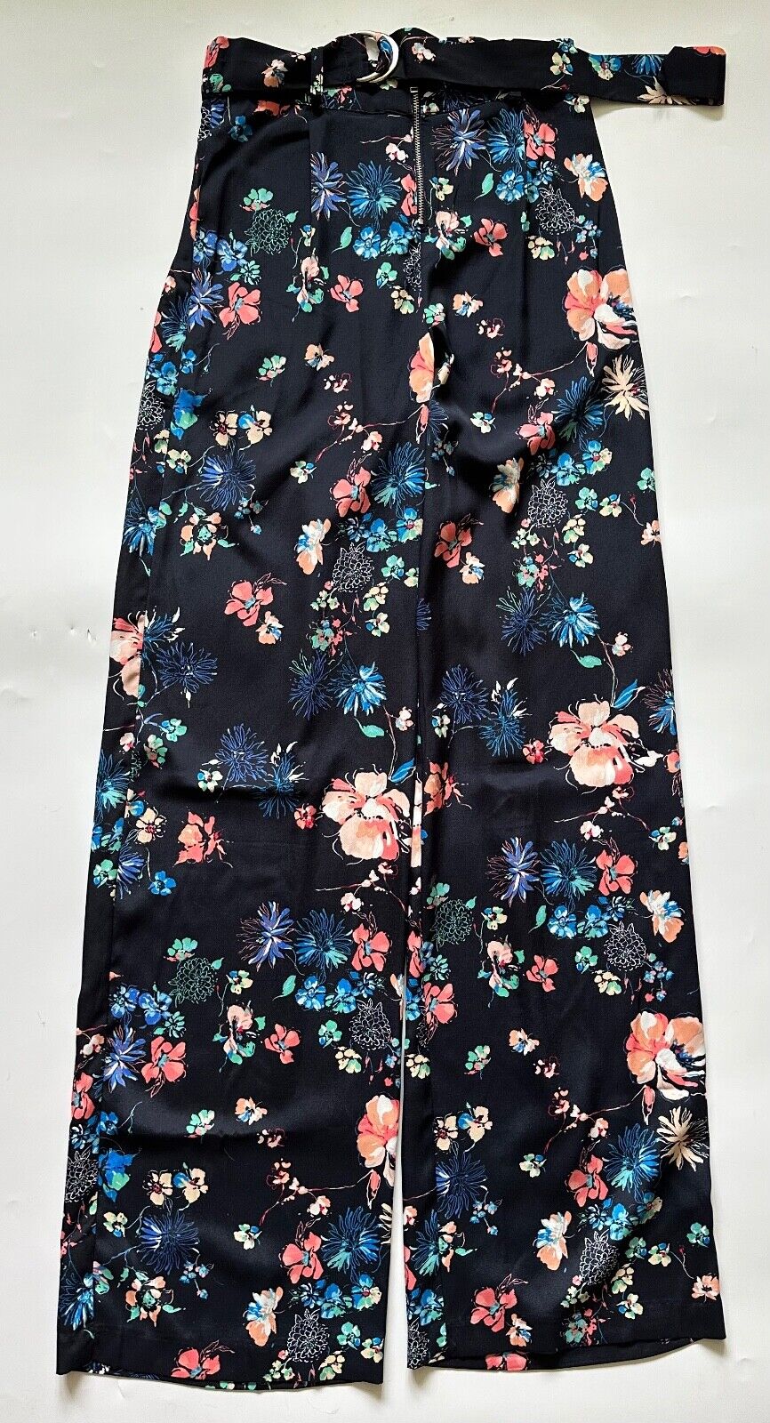 Stradivarius Floral Trousers Navy XS, S, M - BB Fashion Outlet