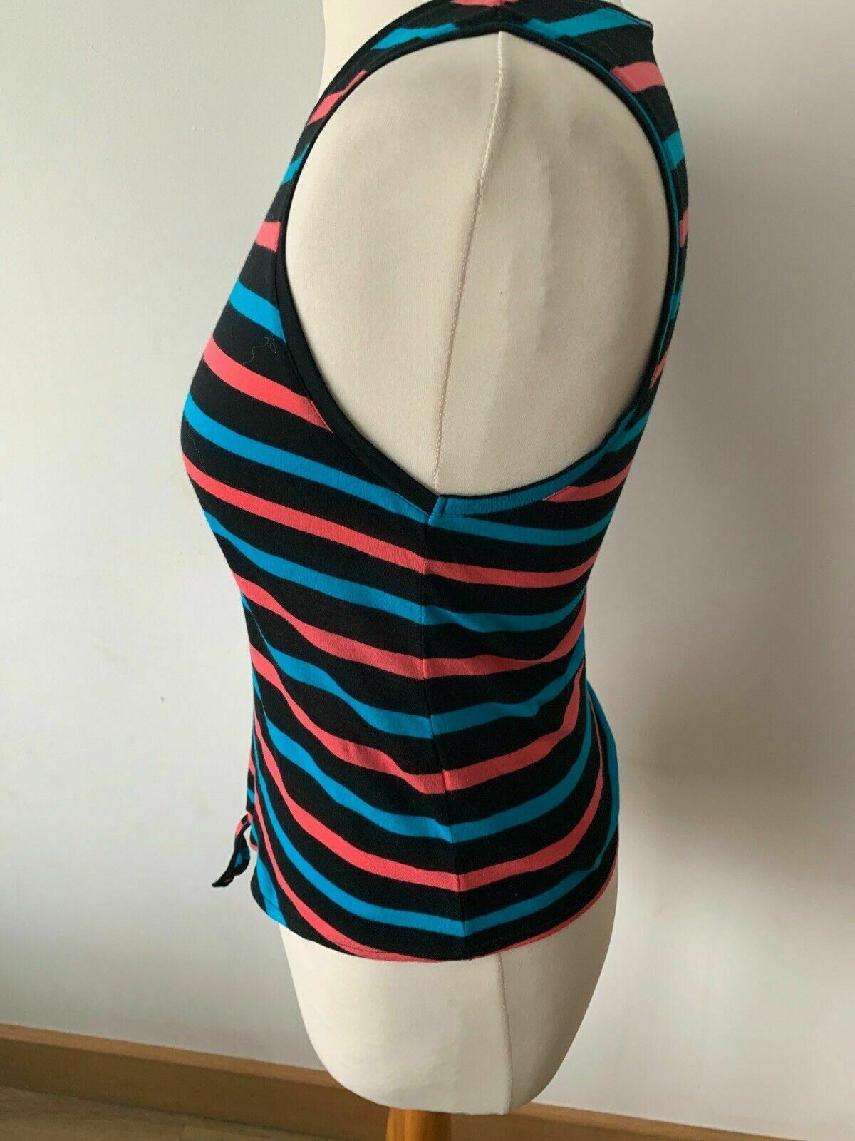 Topshop Sleeveless Tie Top Striped Size 8 - Beagle Boutique Fashion Outlet