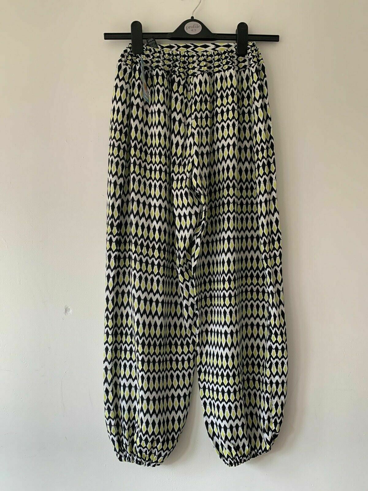M&S Beachwear Tapered Trousers Elasticated Waist Size Small