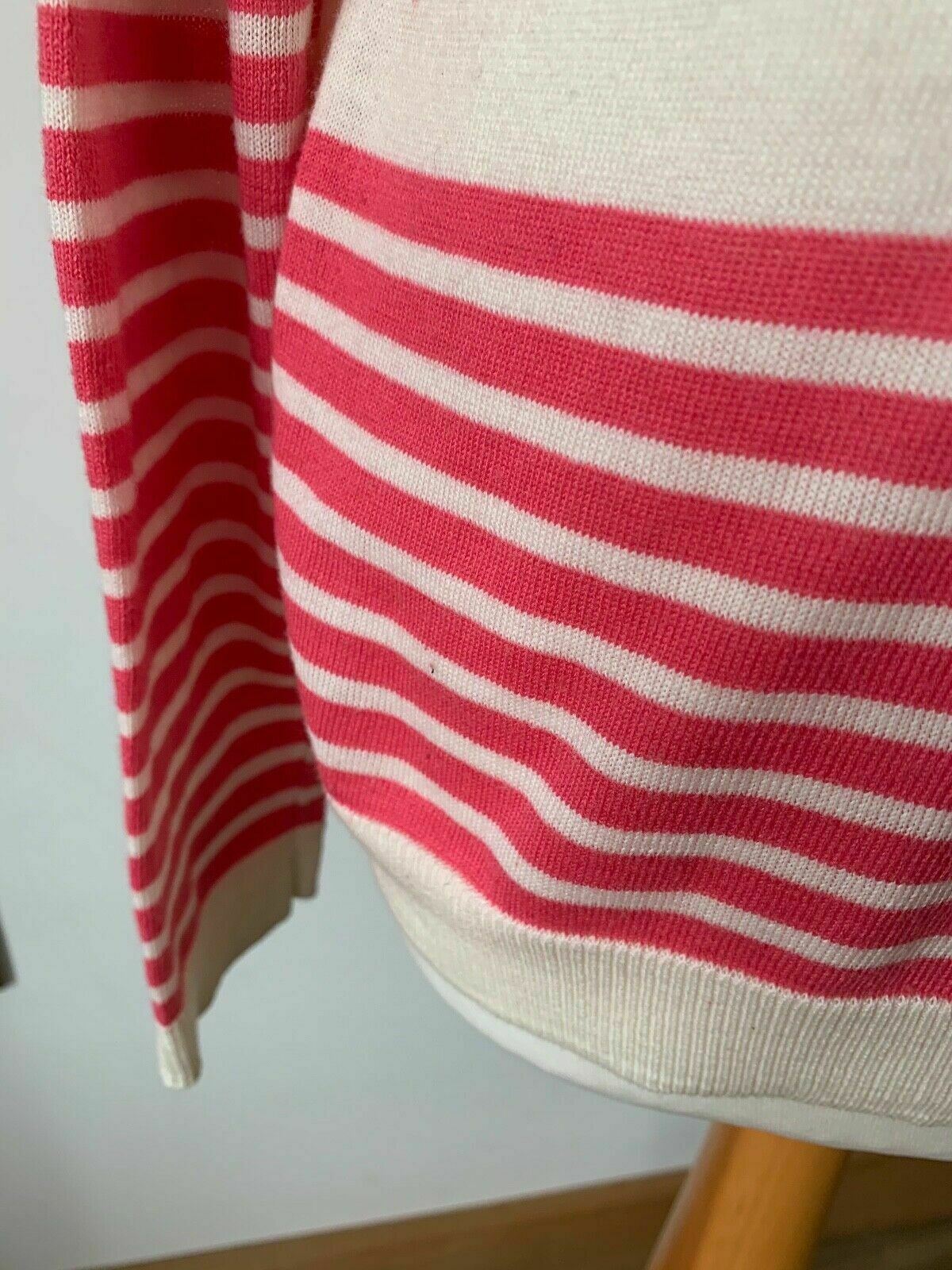 Great Plains Pink and Cream Jumper Size XL Striped
