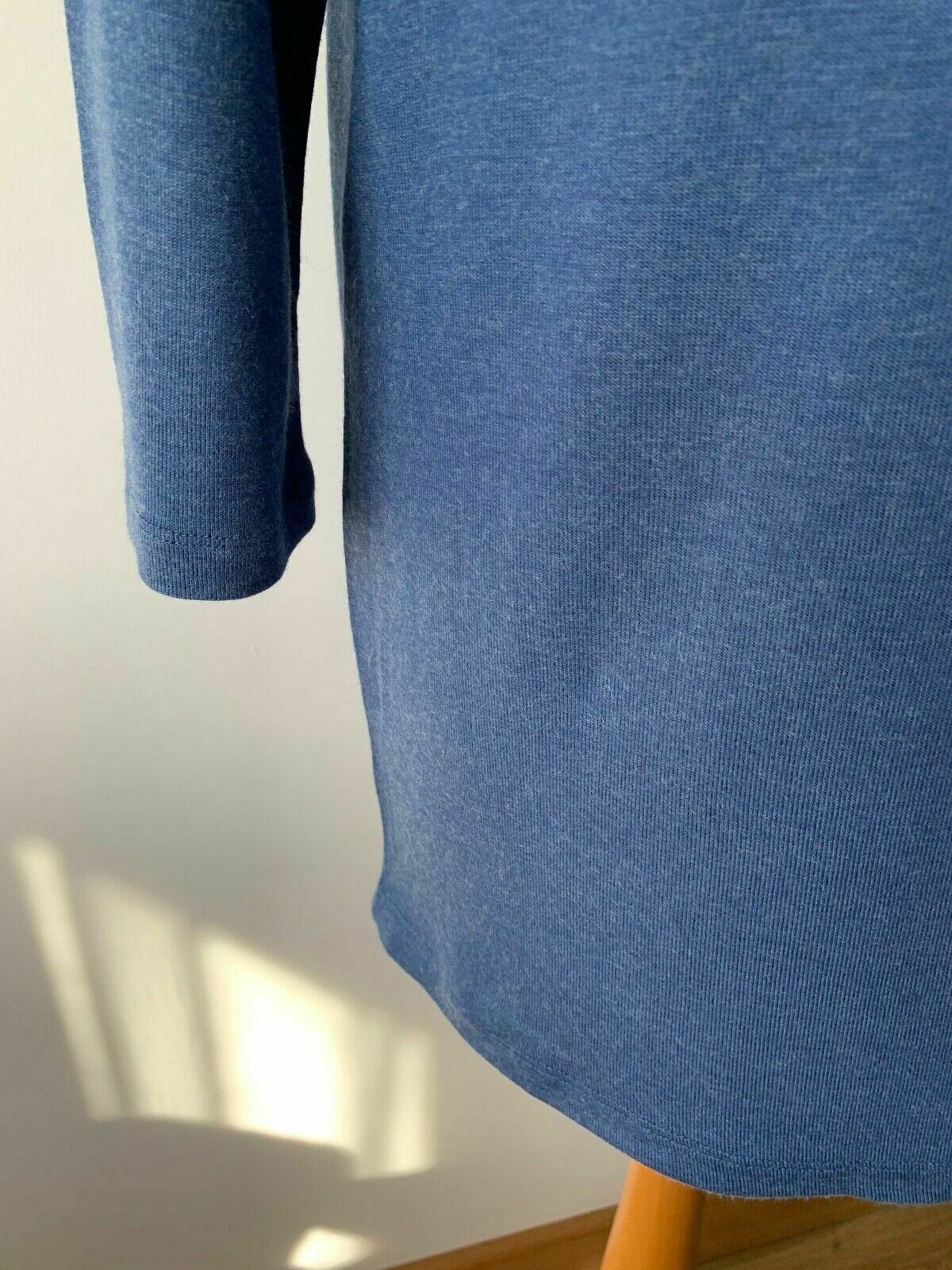 BikBok AL Alba Jersey Top Blue Full Zip back Size M NEW