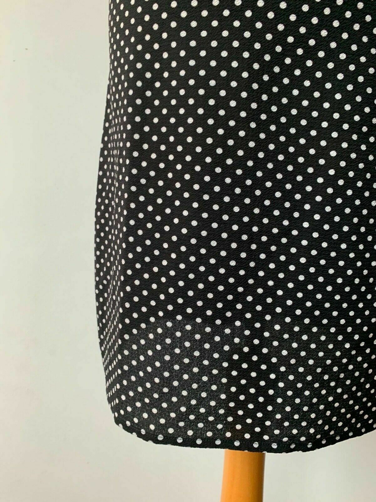 Brave Soul Strappy Mini Dress Size S Black Polka Dot