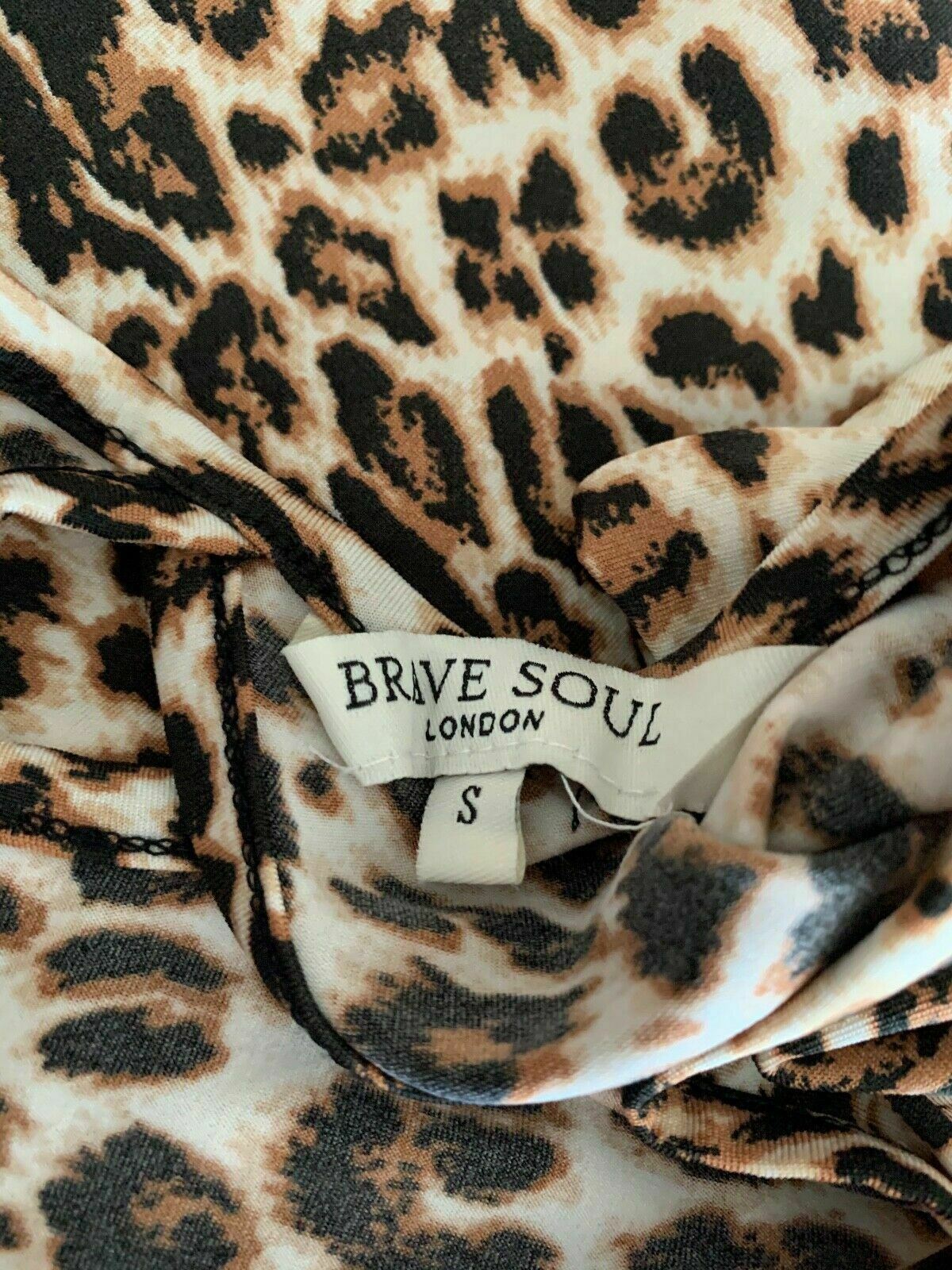 Brave Soul swing dress in leopard print Size S - Beagle Boutique Fashion Outlet