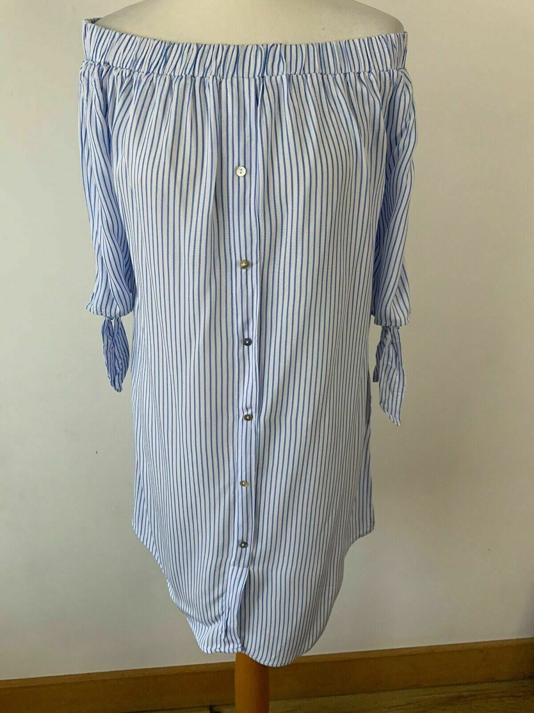 New Look Bardot Stripe Beach Shirt Size M - BB Fashion Outlet