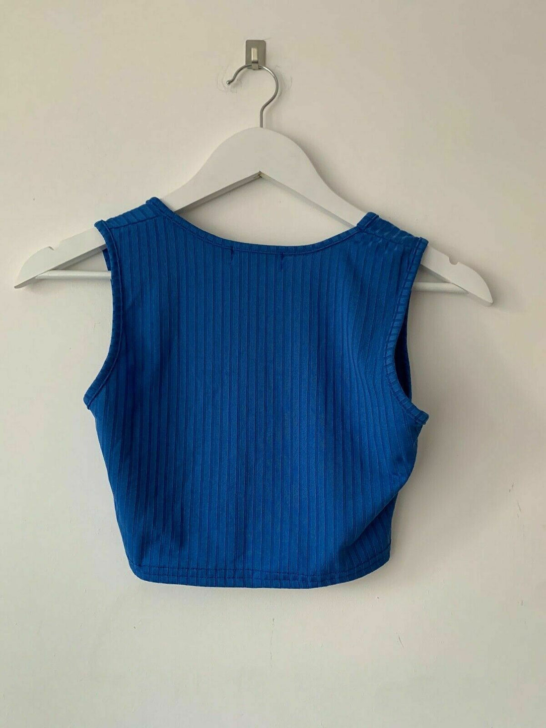 I Saw It First Crop Top Size 10 Scoop Neck Sleeveless Cobalt Blue - BB Fashion Outlet