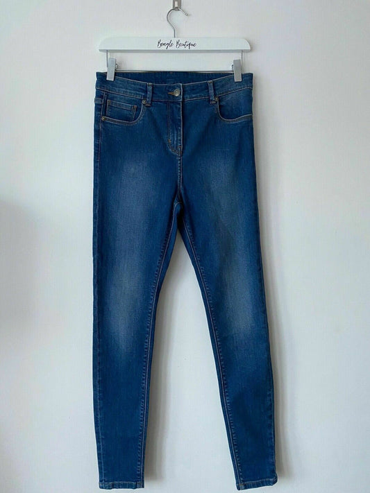 Blue Skinny Stretch High Rise Jeans Size 10 W30 L30