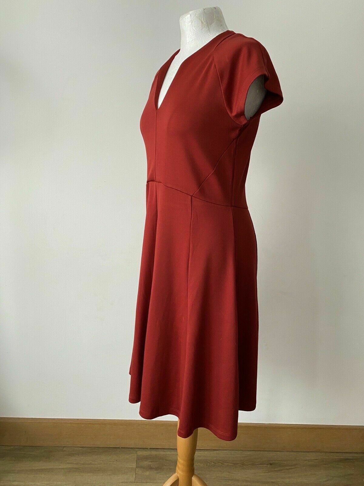 Anna Field Red Dahlia Fit & Flare Dress Size 12