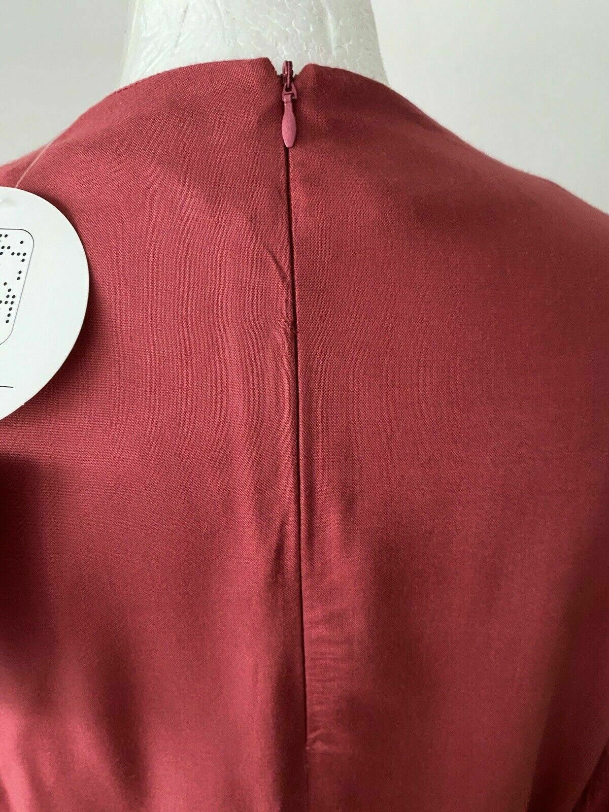 NA-KD Balloon Sleeve Blouse Size M 12 Dusty Red