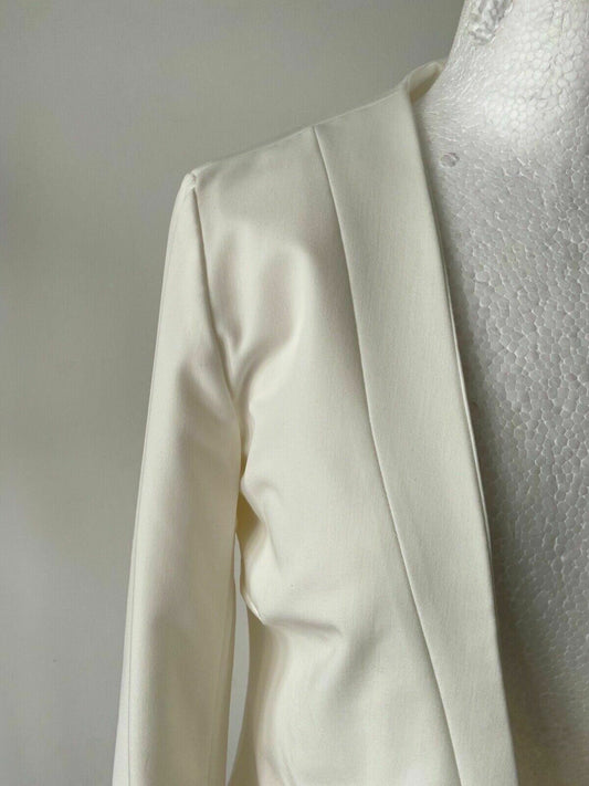 Pieces Women's Pcivana Ls Blazer Noos Suit Jacket Short Blazer Size S cream