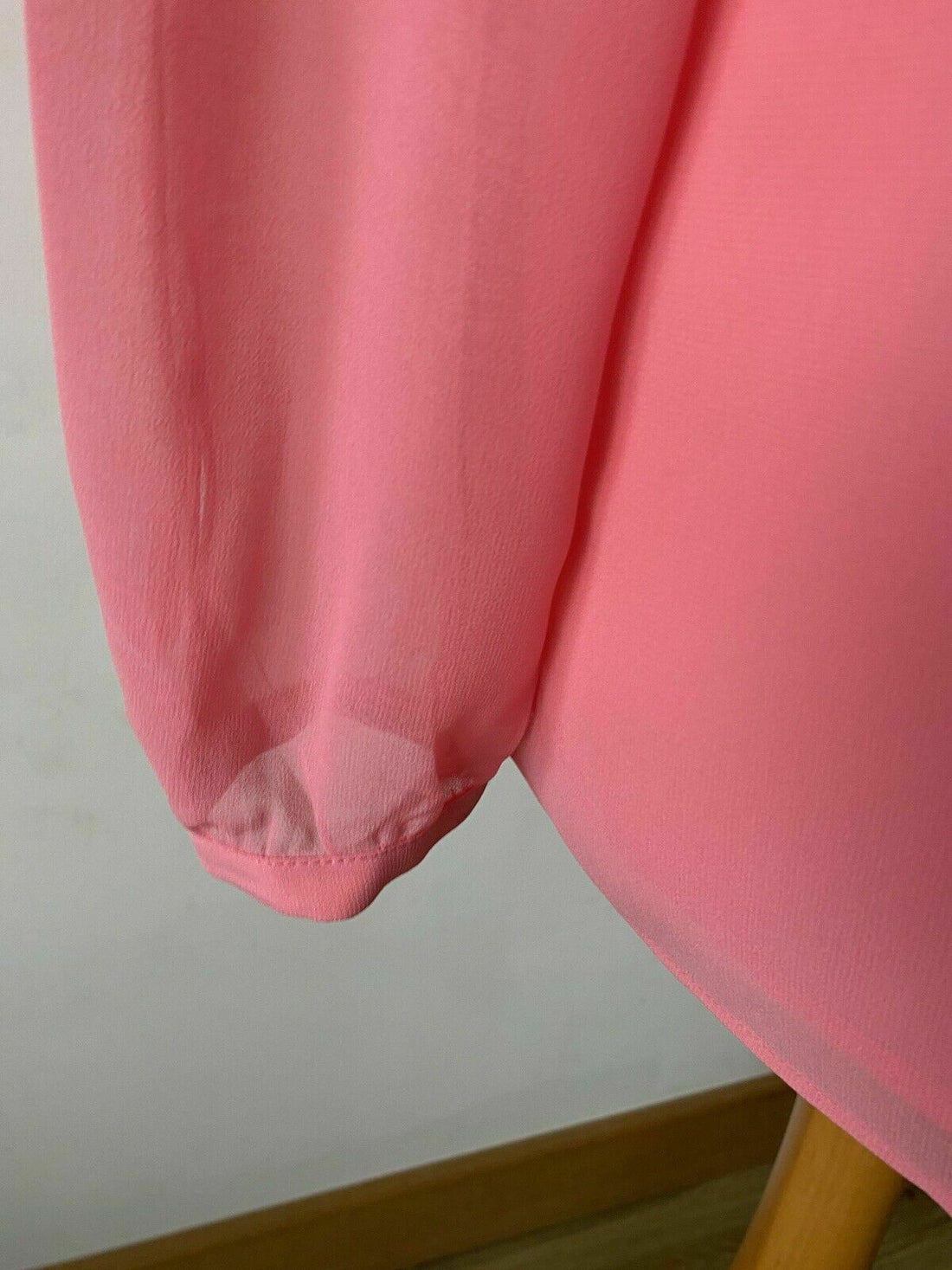 Esprit Pink Blouse Size 12 Ruffle Sleeves - Beagle Boutique Fashion Outlet