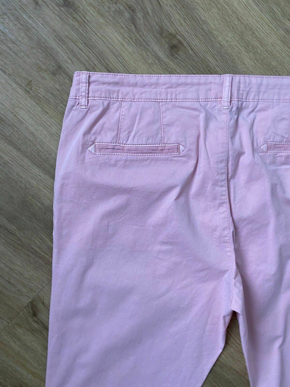 Esprit Slim Chino Size 16 Pink Mid Rise Slim Leg RRP £39 - Beagle Boutique Fashion Outlet