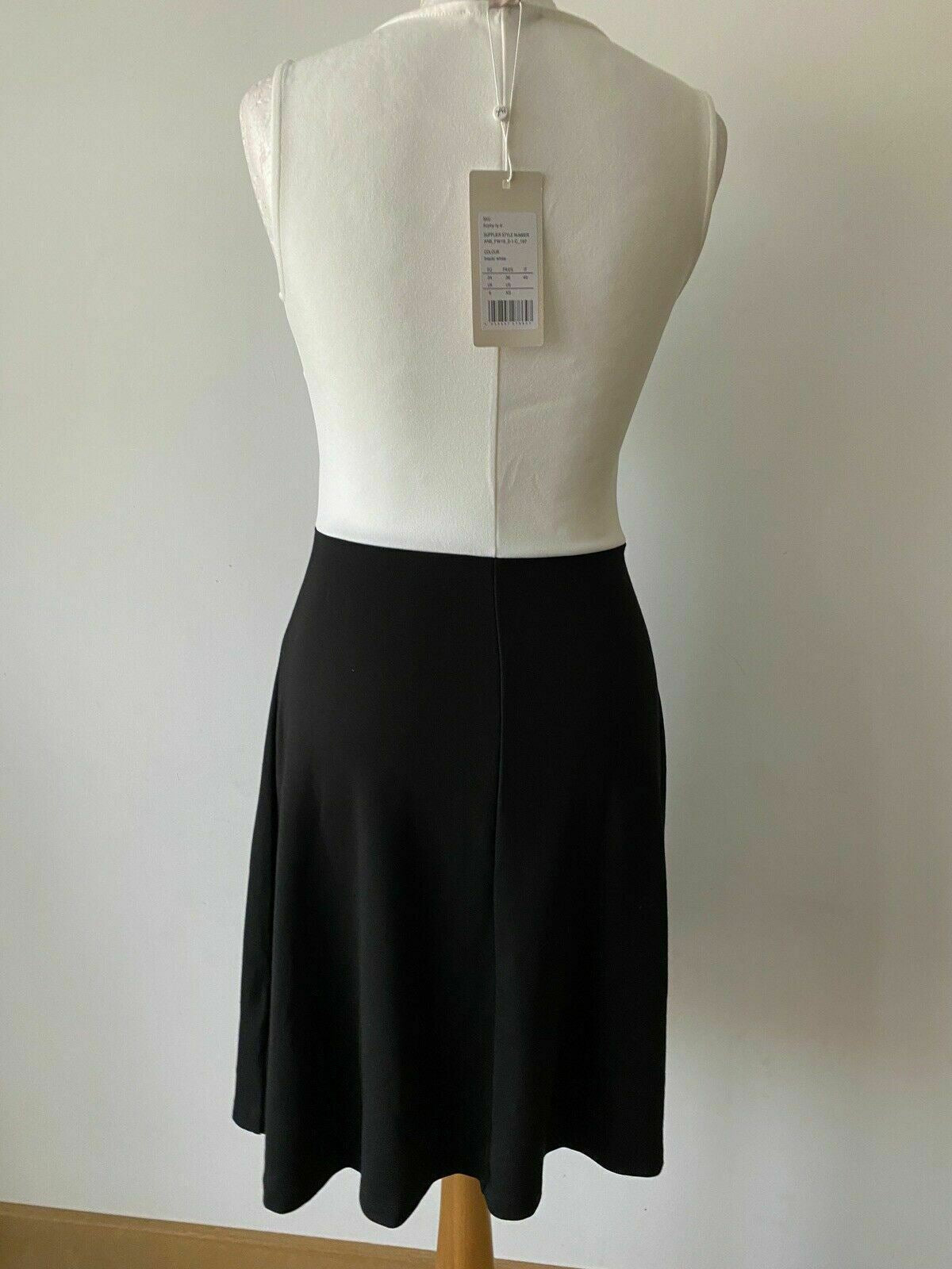 Anna Field Black / White Dress Lace Detail Sleeveless Dress Size 6 UK 