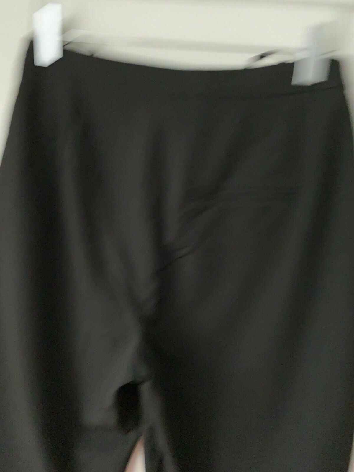 New Look Black Tailored Cropped Trousers Size 8