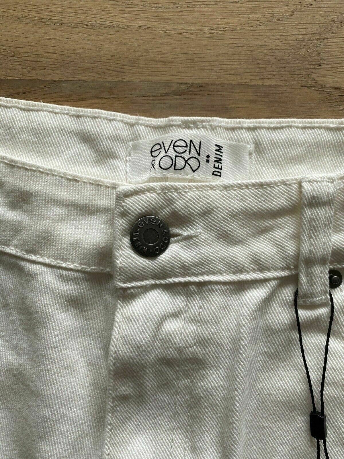 even&odd White Denim hot pants Size M 10 UK