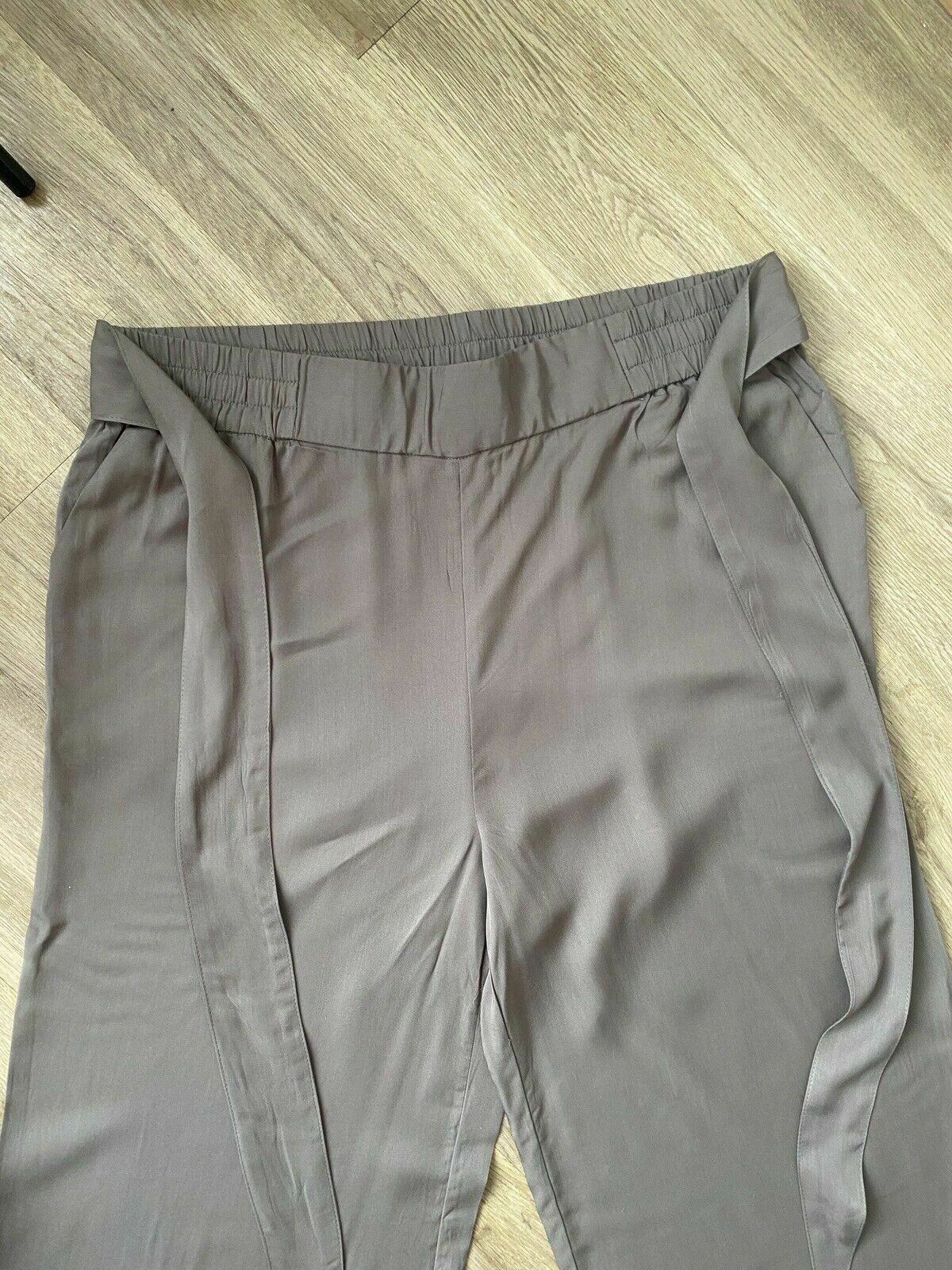 ONLY carDIANA Pant - Tarmac Green Size 18 UK Khaki Green Wide Leg Trousers