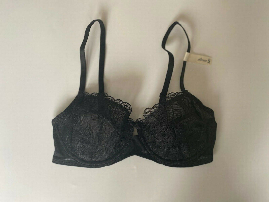 NEXT Lizzie Black Bra Non Padded Lace Balcony Bra 32D 32C, 32G, 34F, 38F - BB Fashion Outlet