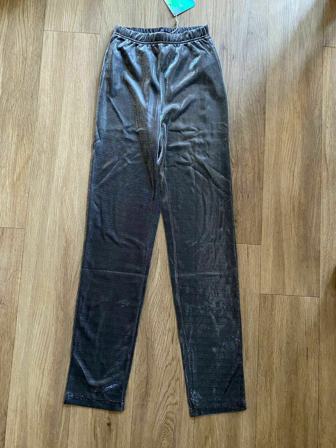 Missguided Metallic skinny Trouser Silver Sheer Size 6 - BB Fashion Outlet