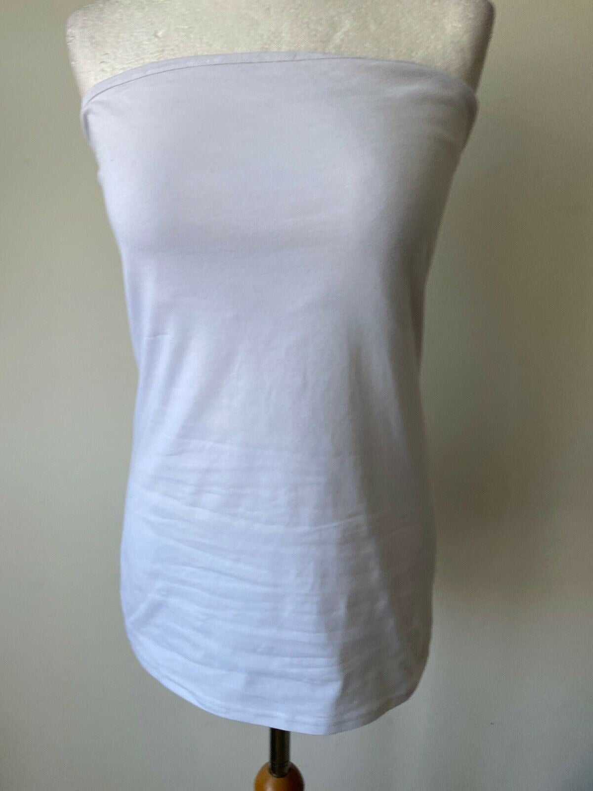 Boob Tube Top Size 12 Available in White