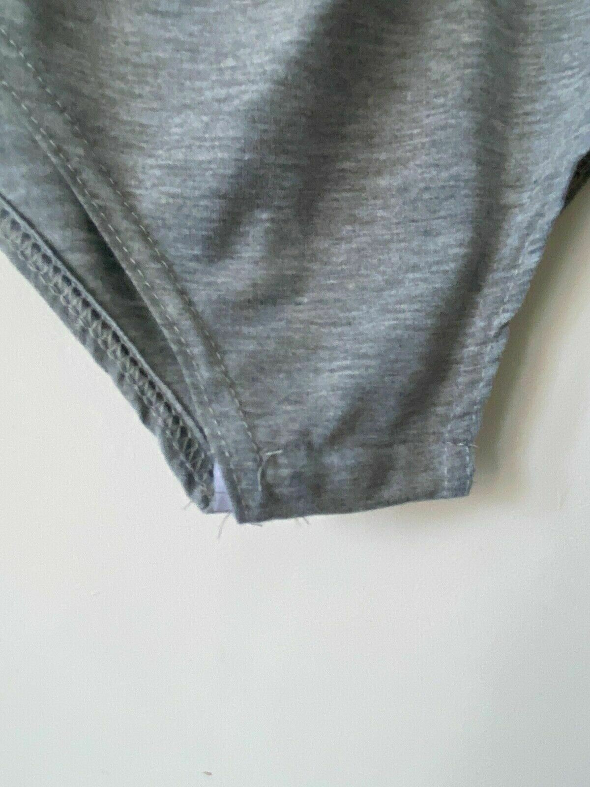 Catch-Mee Grey Bardot Frill Bodysuits Size S / M 6 - 8