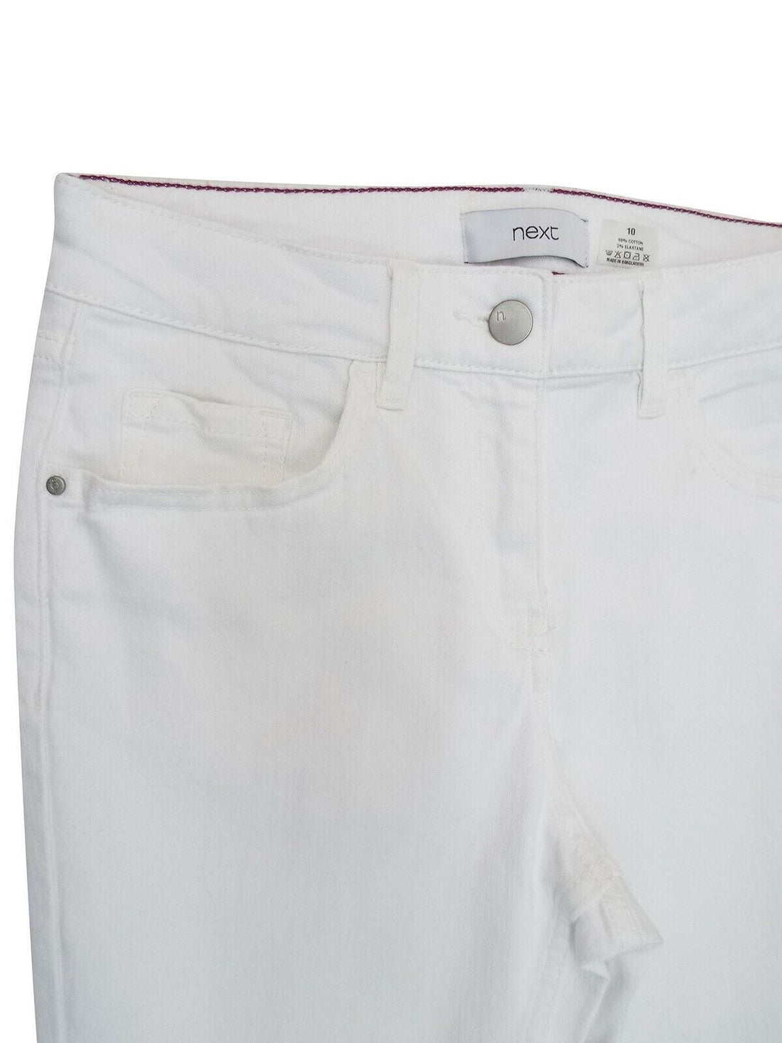 Next White Mid Rise Cotton Rich Skinny Jeans L31  Sizes: 8, 10, 12, 18, 20, 22 - BB Fashion Outlet