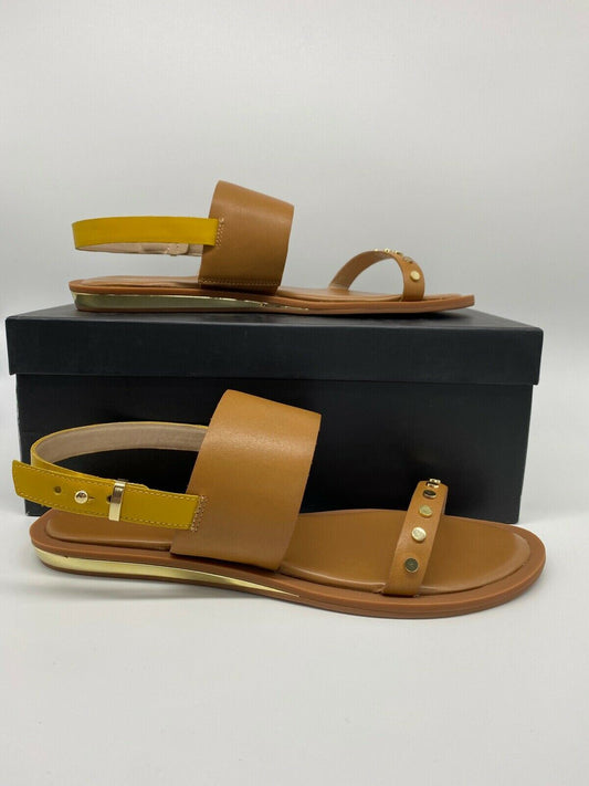 French Connection Leather Flat Strappy Sandals RRP £75 Sizes: 4 5 6