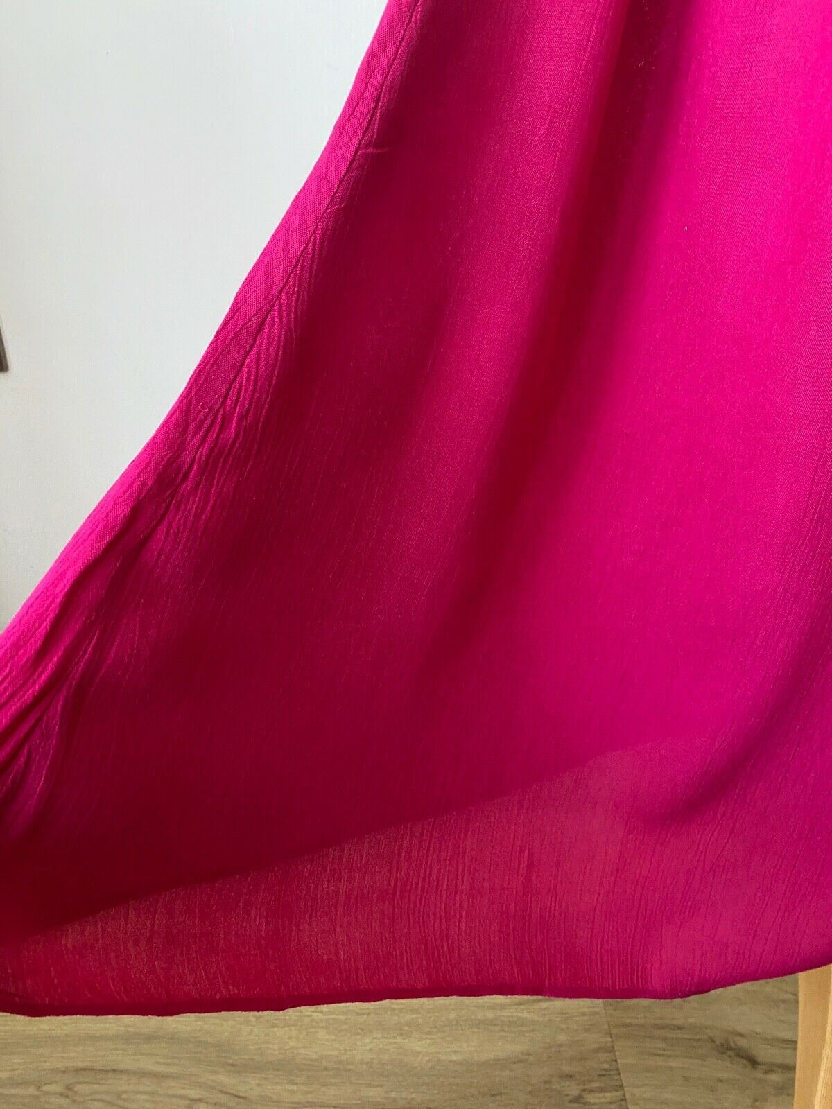 Pink Sleeveless Maxi Dress Size 14 - 16 Tie Straps Layered