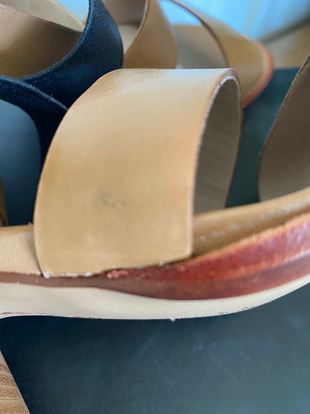 French Connection Ciara Safari Leather Block Heel Shoe Sizes 7 , 8