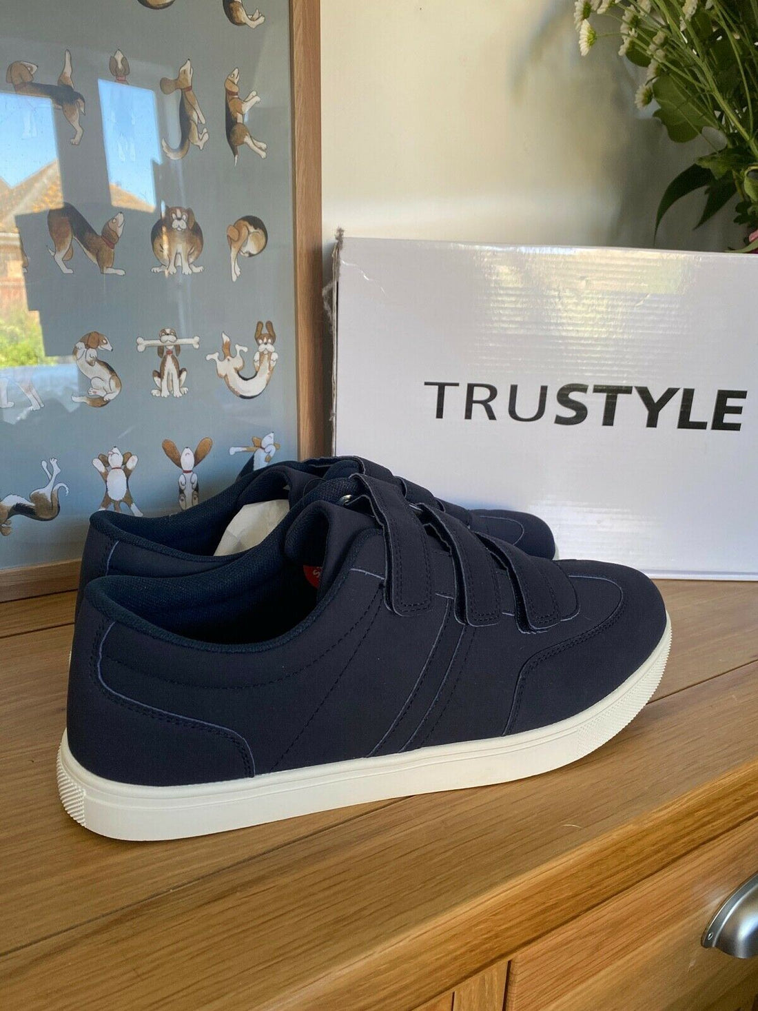 Trustyle Men's Trainer Tennis Type Available in Blue or White - Beagle Boutique Fashion Outlet