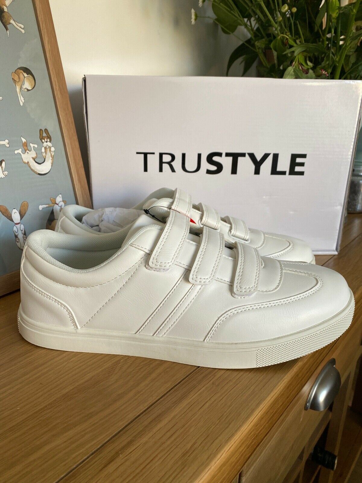 Trustyle Men's Trainer Tennis Type Available in Blue or White