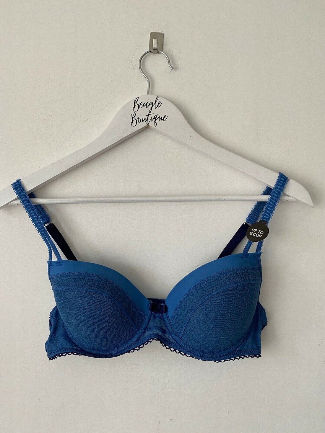 EX. M&S Balcony Bra Blue Sizes available 34B 32C Geo Mesh - BB Fashion Outlet