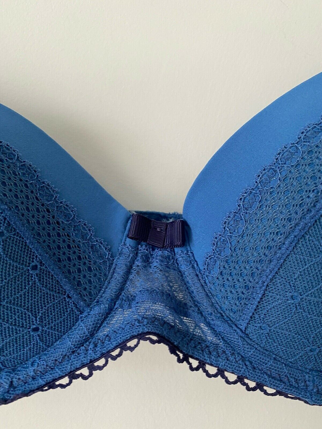 EX. M&S Balcony Bra Blue Sizes available 34B 32C Geo Mesh - BB Fashion Outlet