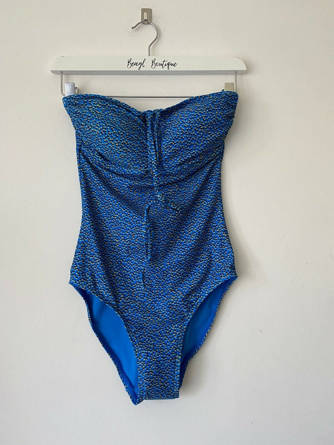 Next Blue Yellow Bandeau Swimsuit 10, 14, 18 UK - BB Fashion Outlet