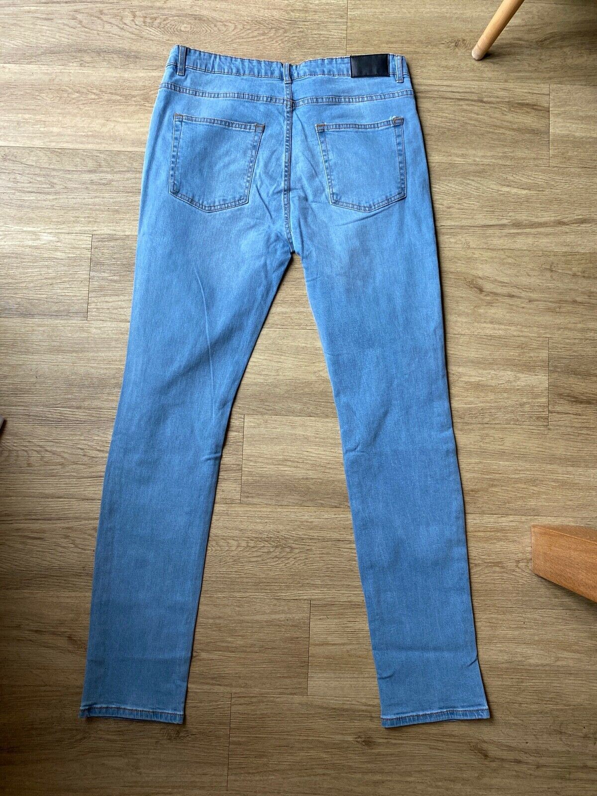 Another Influence Light Blue Jeans Size W36 R L32" Ripped Knees