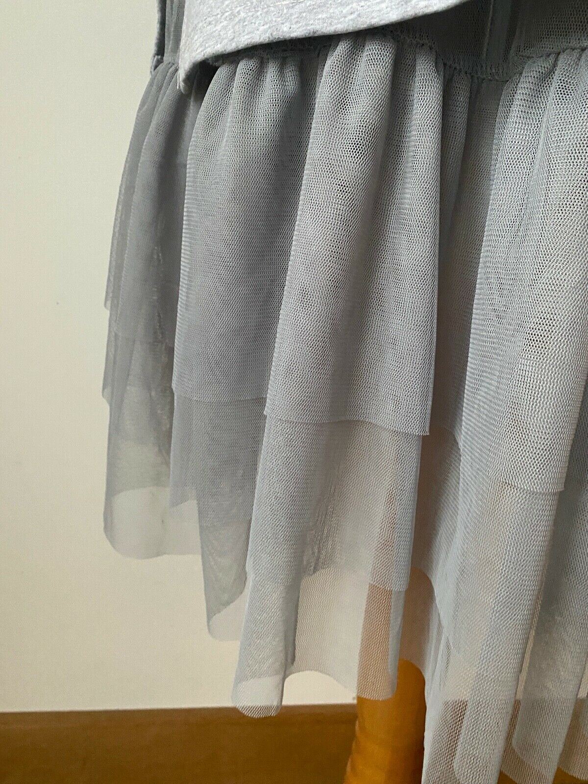 Tessuto Mesh Underlay Layered Jersey T-Shirt Dress PIt to PIt 24"