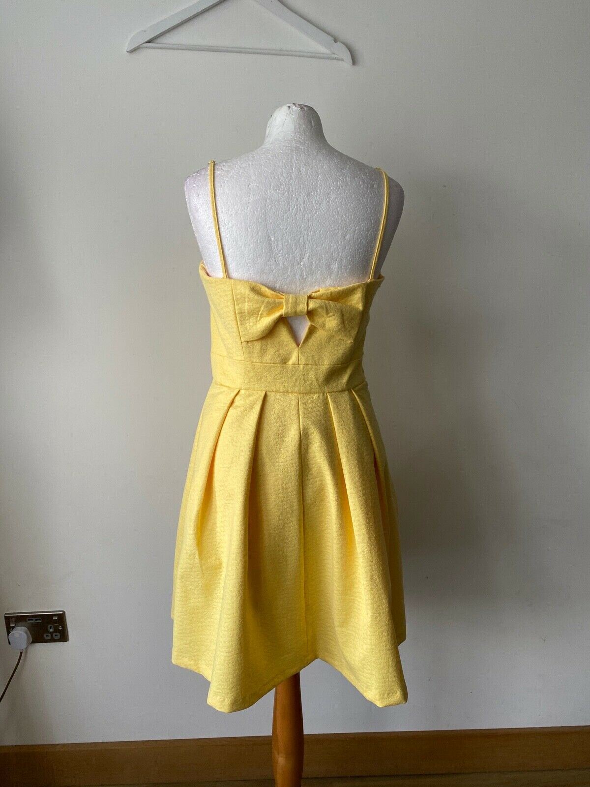 Mademoiselle R Yellow Skater Dress Bustier Top Size 12 UK RRP £59