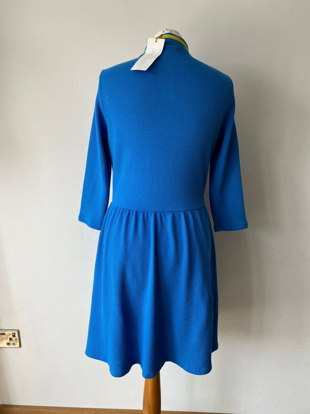Mademoiselle R La Redoute Blue Collared Dress Size 10