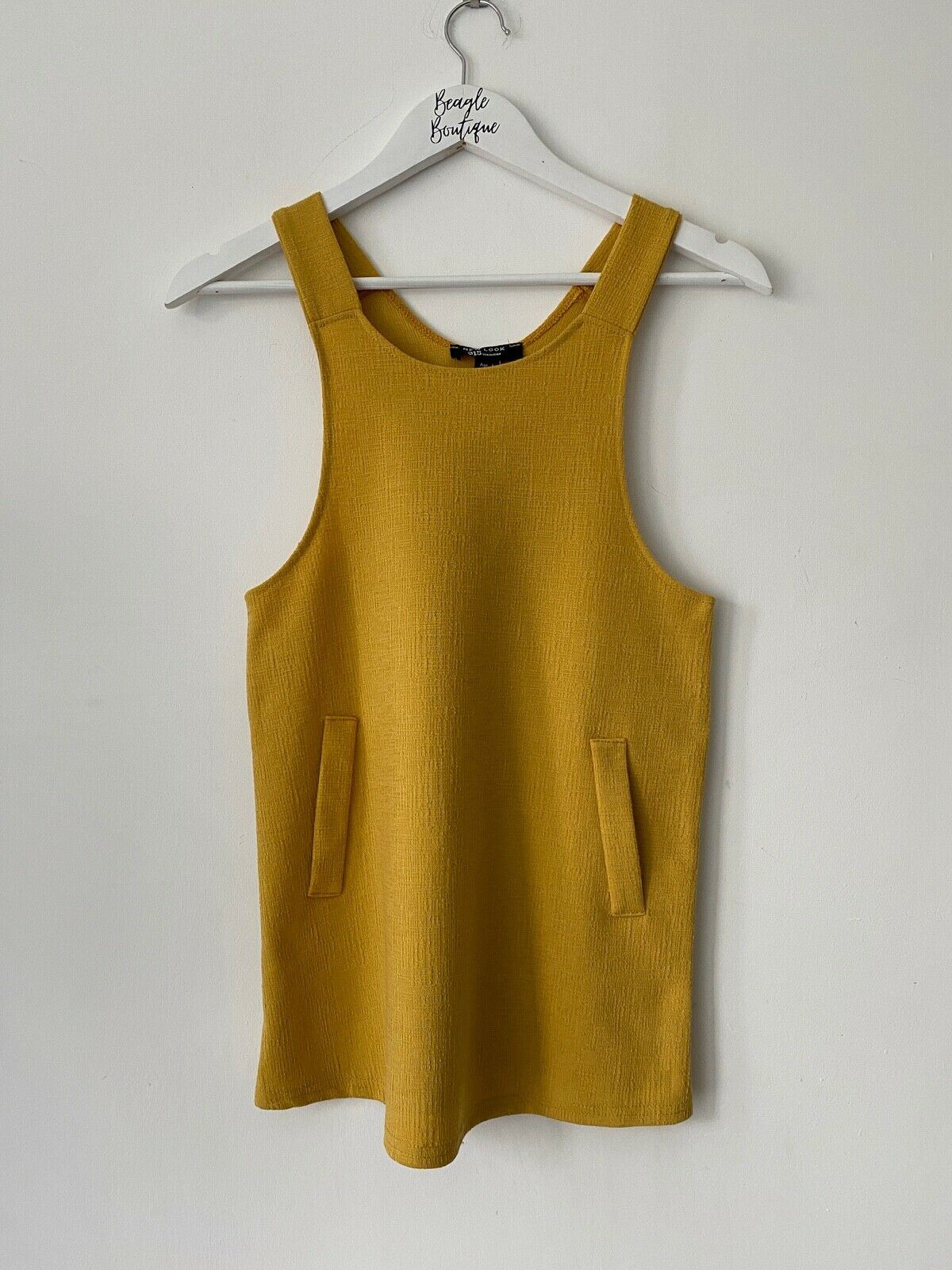 Girls 915 Generation New Look Yellow Ponte Pinny Dress Age 9 Years Old - Beagle Boutique Fashion Outlet