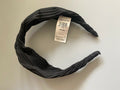 River Island x 2 Black Rib Twist Headband - BB Fashion Outlet