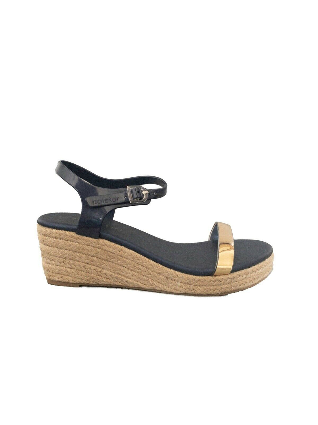 Holster Australia Glow Espadrille Wedge Sandal Midnight Blue RRP £60 - Beagle Boutique Fashion Outlet