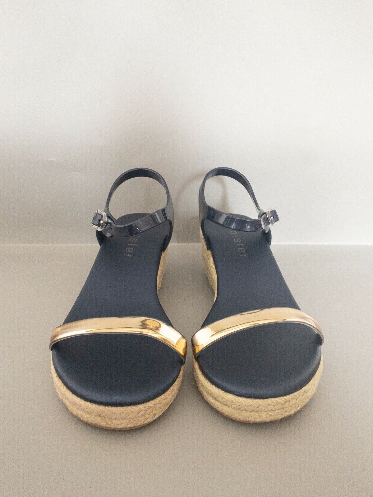 Holster Australia Glow Espadrille Wedge Sandal Midnight Blue RRP £60 - Beagle Boutique Fashion Outlet