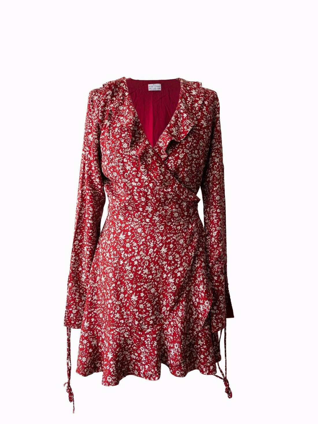 Seven Wonders Florence Wrap Dress Red Print Size 10 - Beagle Boutique Fashion Outlet