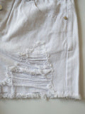 Seven Wonders White Denim Shorts Ripped / Distressed Sizes 6, 8, 10 - BB Fashion Outlet