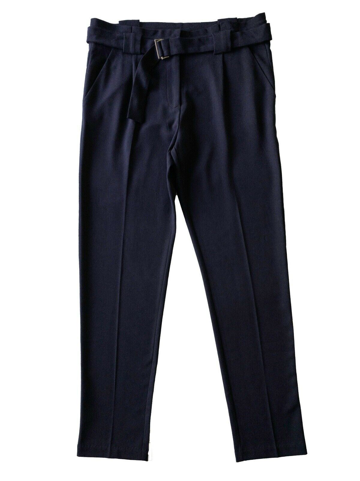 Grace & Mila Navy Paperbag Trousers Size 8, 10, 12